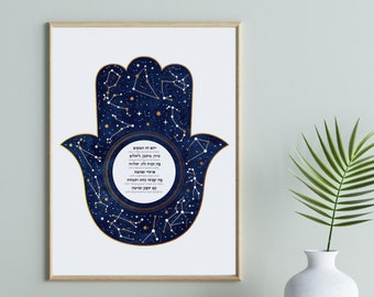 Hamsa Blessing for the Home Birkat Habayit | Etsy