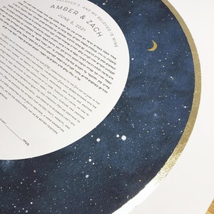 To the Moon and Back Watercolor Ketubah
