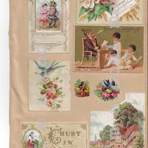 Vintage Scrapbook Ephemera Printable / Over 25 Printables / Spring ...