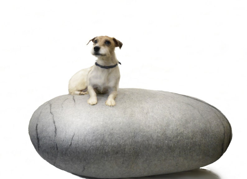 Felted Wool Stones Big Felted Wool Stone Pebble Pillows Etsy