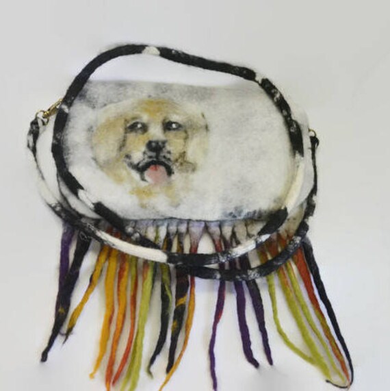 Items similar to Unique Dog Gift , Bag with a portrait of a pet . pet