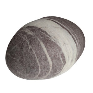 Cushion stone, dusty brown pebbles, soft cushion stone, wool stone