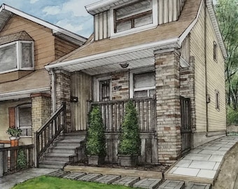 Custom House Portrait, House Painting, House Portrait, Watercolor House Painting, Custom Building, Painting Of House, Custom Watercolor Home