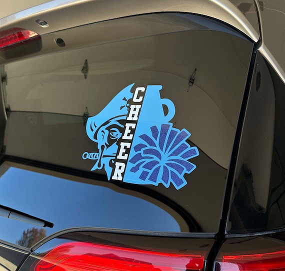 Pirates Cheerleading Car Window Decal