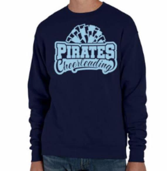 Navy Pirates Cheerleading Crew Sweatshirt
