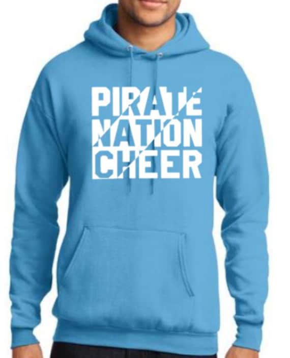 Light Blue Pirate Nation Cheer Hoodie