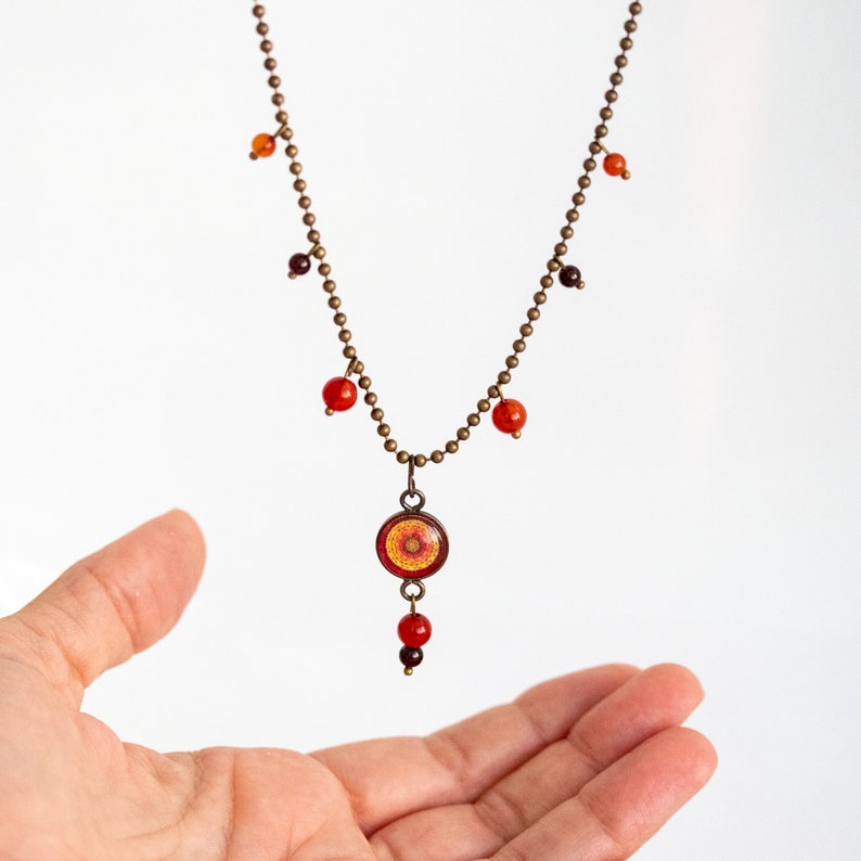 Dainty sun necklace Trendy meaningful necklace Healing crystal necklace Charm necklace Meaningful gifts for friend Soul sister gift