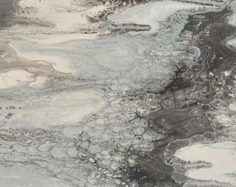 Abstract mixed media painting
