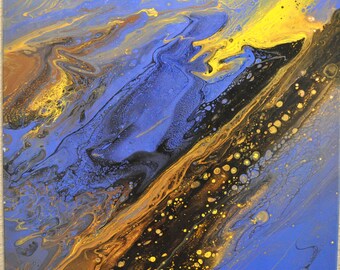 20"x20" original abstract mixed media painting