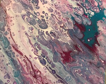 Abstract mixed media painting