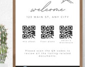 Open House Flyer Template with QR Codes | Editable Real Estate Marketing | Digital Download for Realtors | MLS, Disclosures, Floor Plans