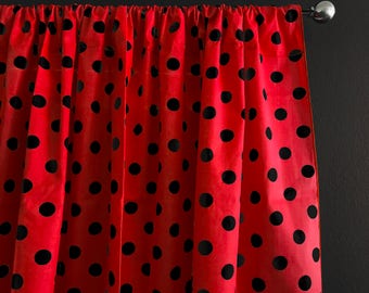 Polka Dot Curtains Etsy