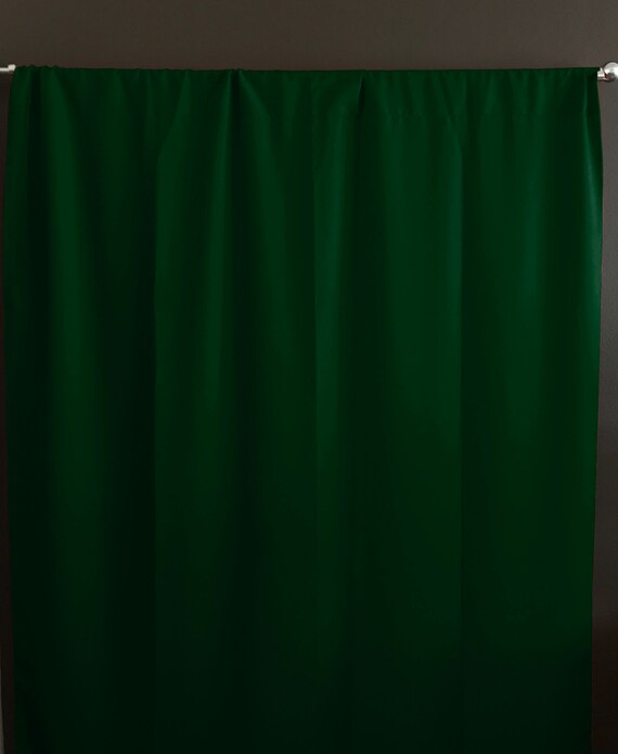 Solid Poplin Curtain Panel Window Decor Window Treatments Etsy