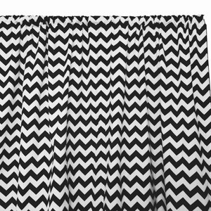 Chevron Cotton Curtain Panel 58 Inch Wide / Window Décor / Backdrop / Classroom / Bedroom / Cabin / Hotel / Guest Room Window Curtains