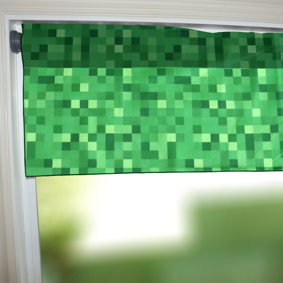 100%コットンプリント マインクラフト ビデオゲーム 小さな窓用