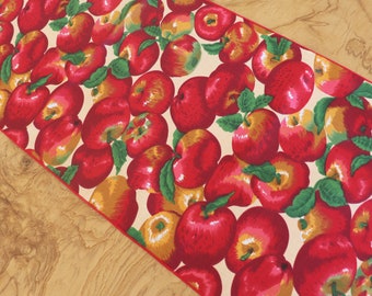 Apples Allover Cotton Table Runner Home Décor / Wedding / Party / Events / Birthday / Display Table / Dresser / Coffee & Side Table