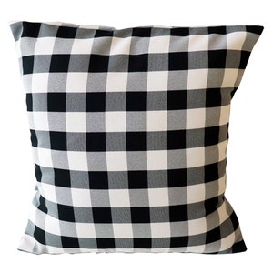 Gingham Checkered Decorative Pillow Sham Cushion Cover | Pillow Insert NOT Included |