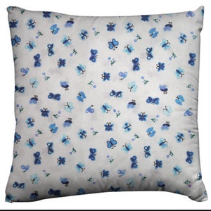 Butterflies Decorative Cotton Pillow Sham Cushion Cover | Pillow Insert NOT Included |