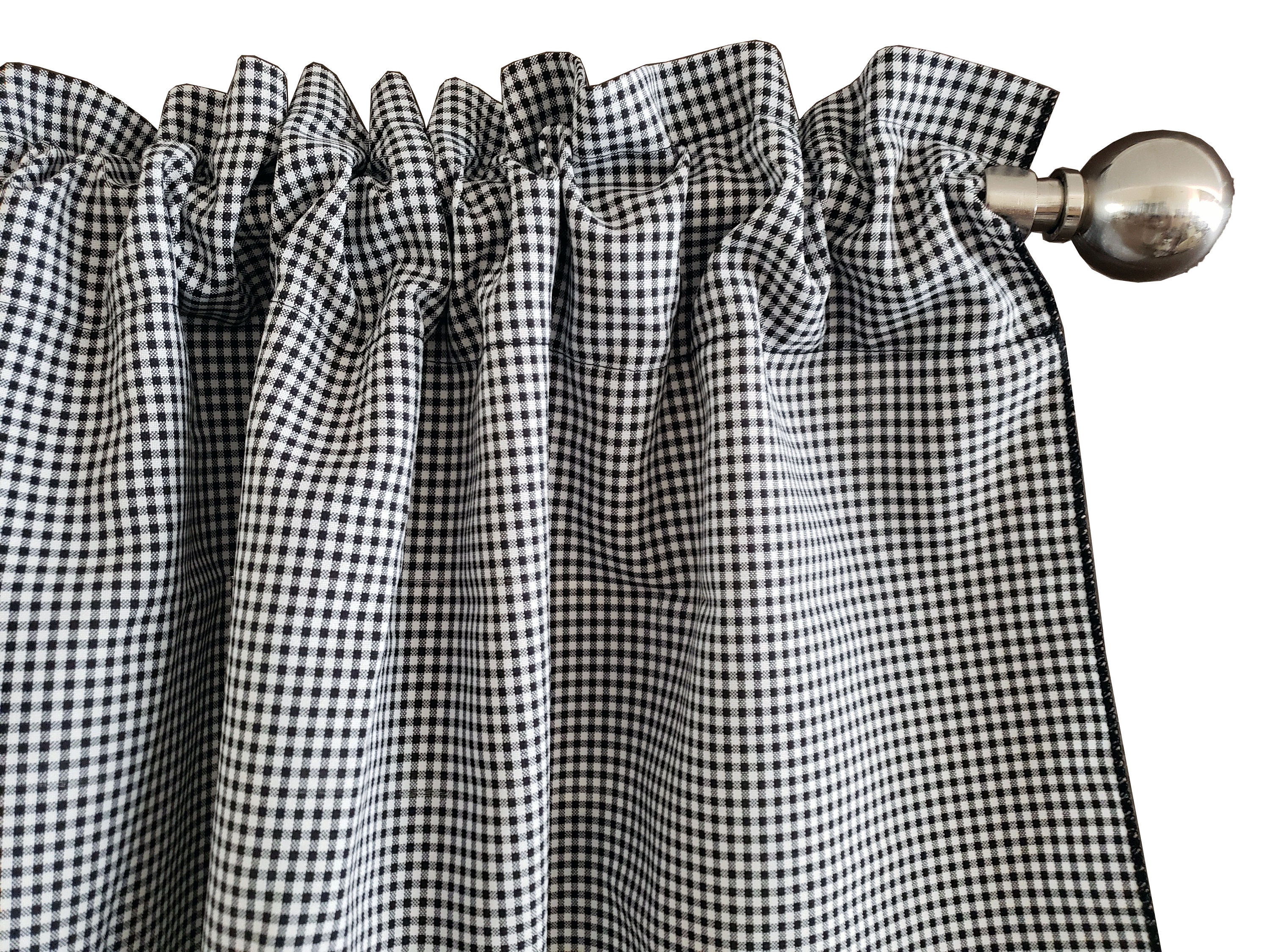 4 Pink Gingham Curtains for sale Only 2 left at 70