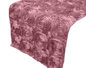 Rosette 3D Pop Up Floral TABLE RUNNER / Home Table Décor / Wedding / Parties / Birthday / Dinner Table / Side Table / Dresser / Coffee Table