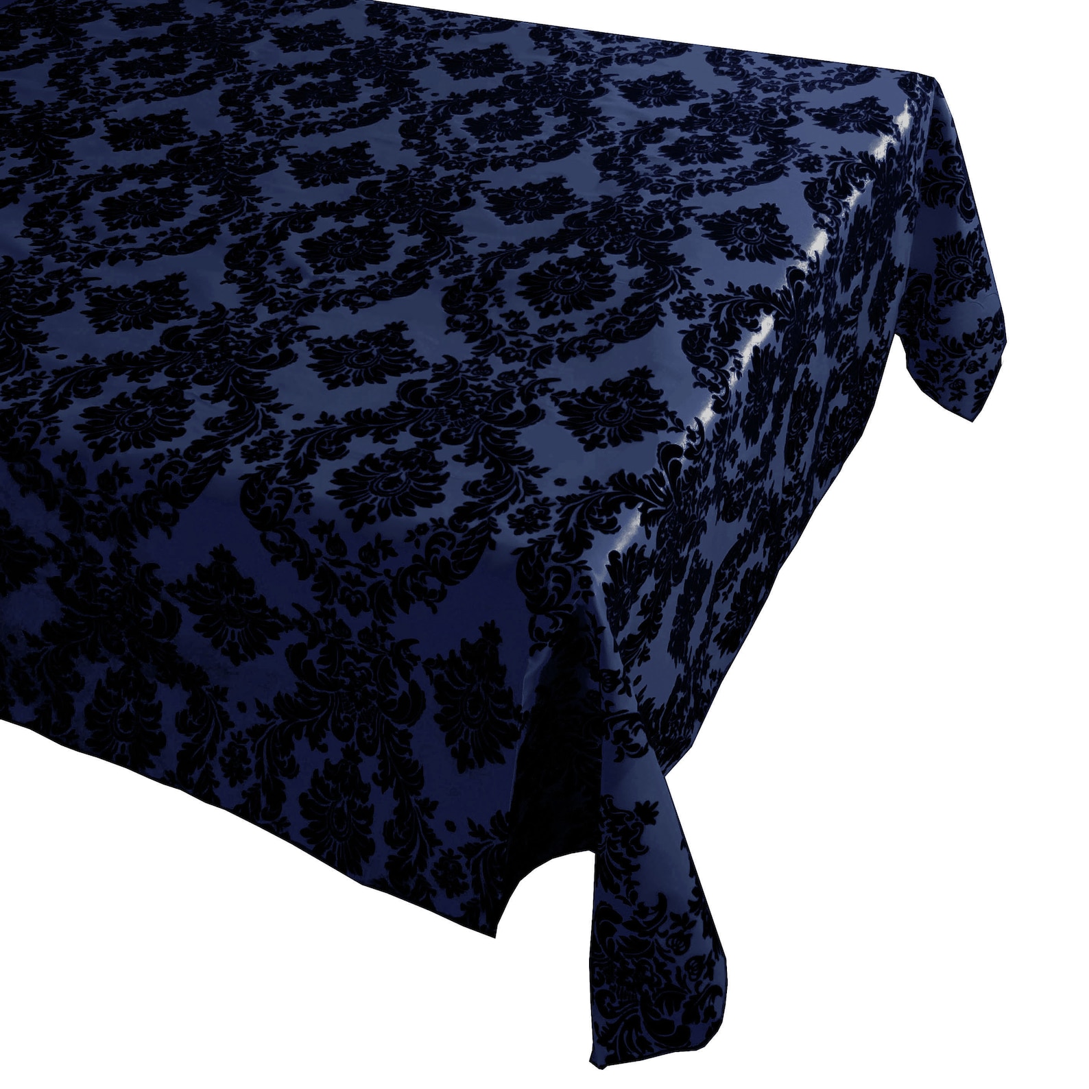 Damask Floral Pattern Polyester Taffeta Tablecloth  Home  Wedding  Picnic  Diner  Holiday  School  Convention Booth Event Table Dcor