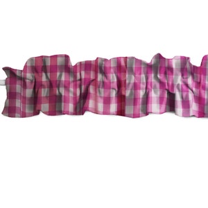 Gingham Estampado a cuadros Cortina de algodón Sleeve Topper con volantes por encima y por debajo del bolsillo / Pedir personalizar