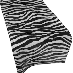 Zebra Stripes Cotton Table Runner Home Décor / Wedding / Parties / Events / Birthday / Display Table / Dresser / Coffee & Side Table