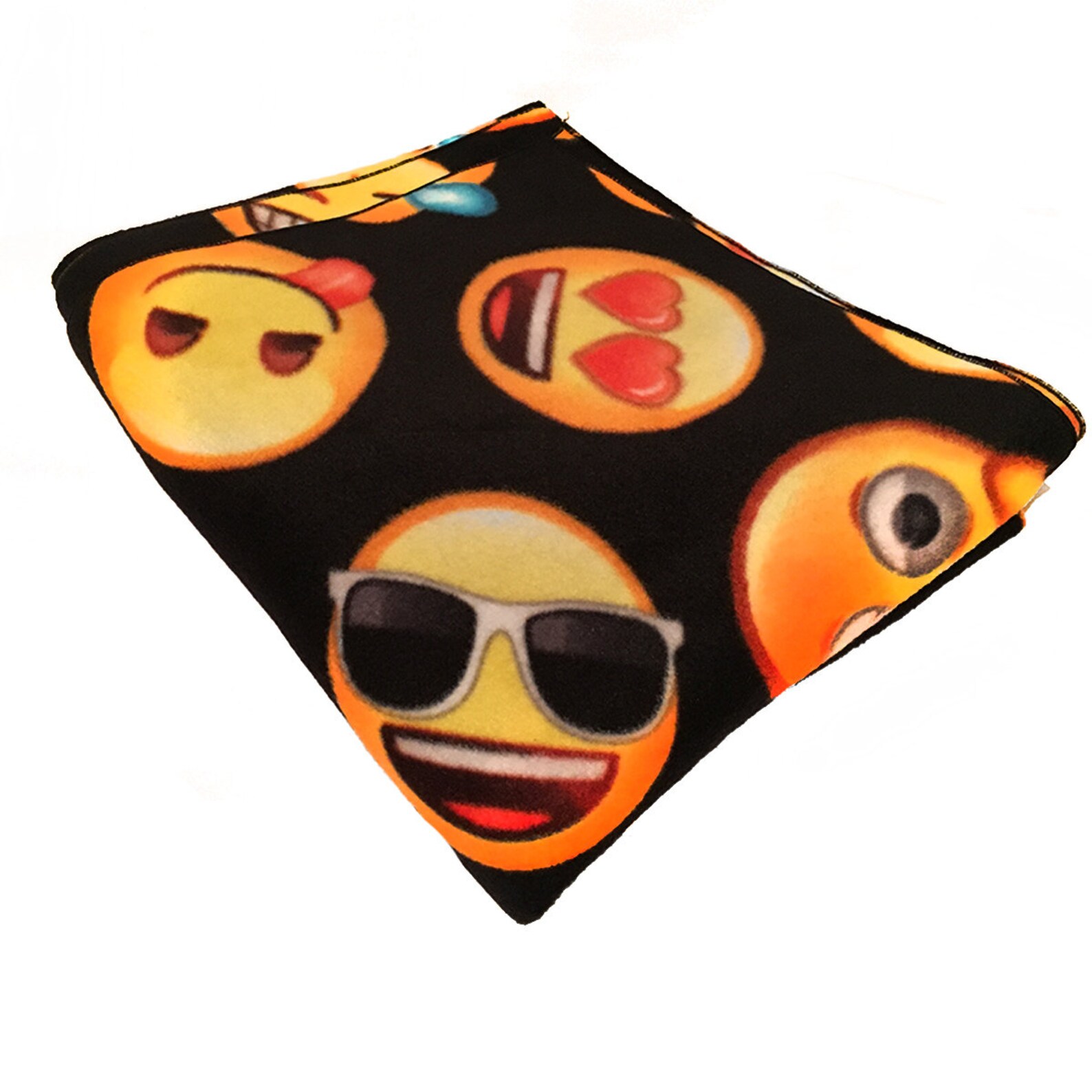 Soft and Cozy Fleece Blanket Emoji Black Etsy Israel