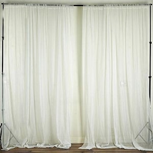 Sheer Chiffon Drapery Curtain Panel / Window Décor / Window Treatments / Curtain Liner / Curtain Tint / Classroom / Bedroom Curtain