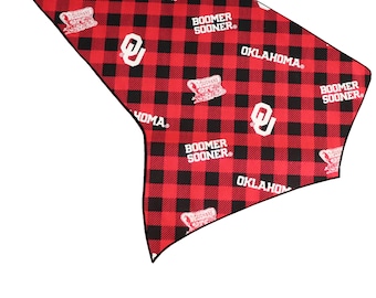 100% Cotton Table Runner Oklahoma Sooners College Sports Team Home Decor