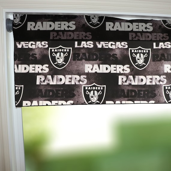 Las Vegas Raiders Football Sports Valance or Curtain 58 