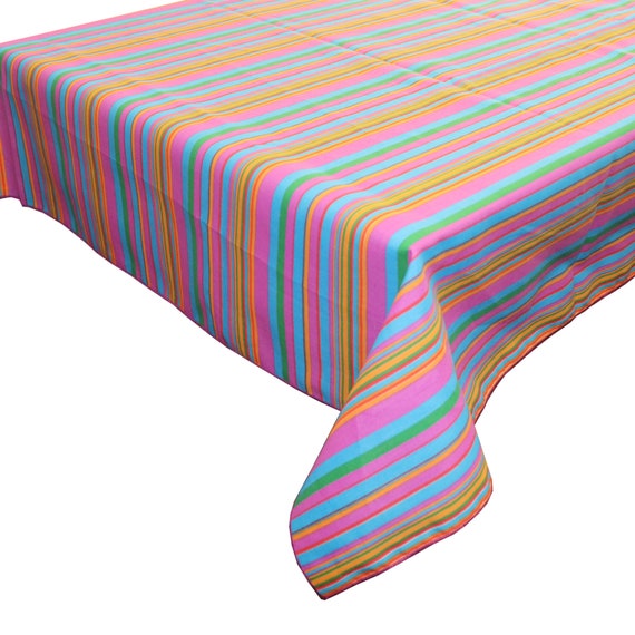 Nappe rectangulaire en tissu à motifs floraux - Multicolores - L