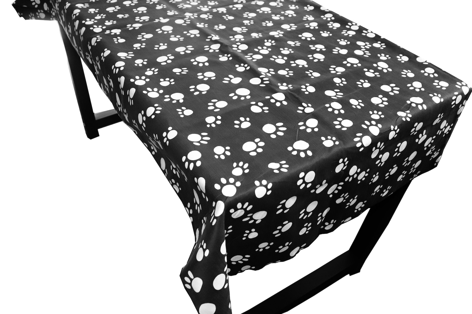 Charming Cat Paw Print Tablecloth for Cat Lovers main image 1