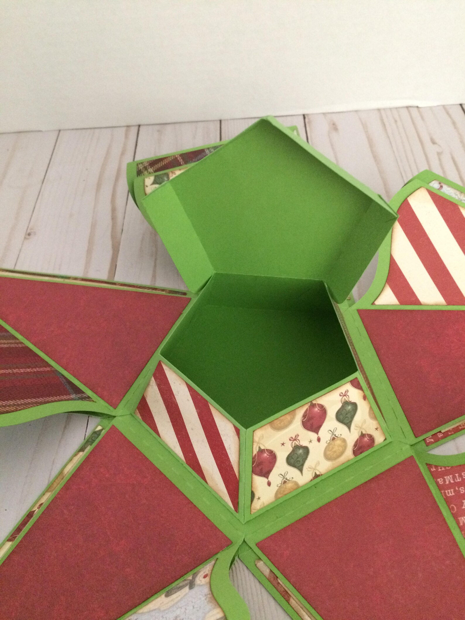Handmade Explosion Box Christmas Tree Etsy