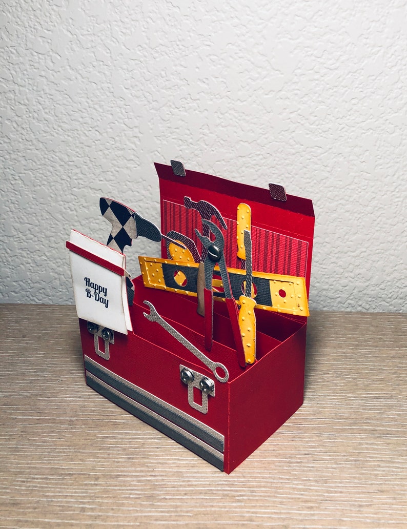Toolbox Box Card Etsy