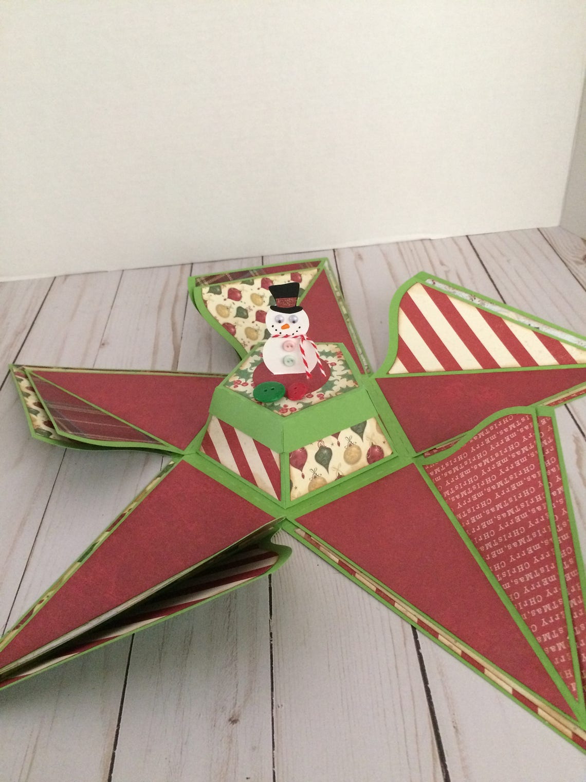 Handmade Explosion Box Christmas Tree | Etsy