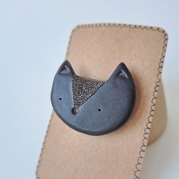 Cat Brooch Etsy