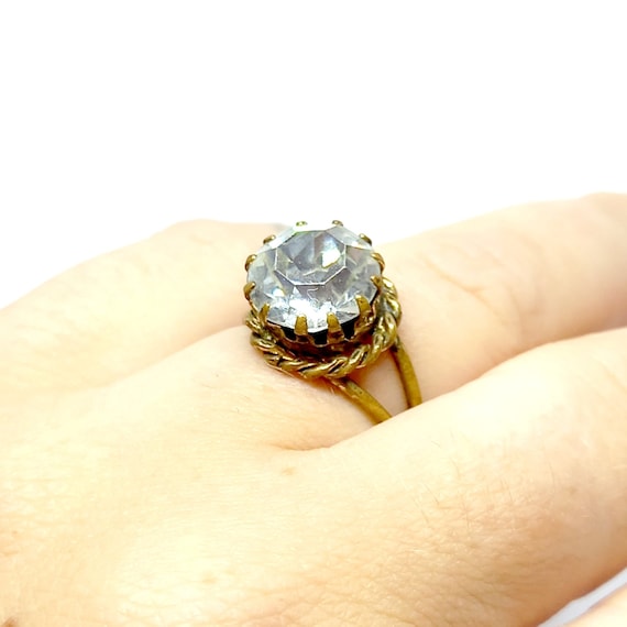 RESERVED // Vintage Cocktail Ring 1960s 70s Gold … - image 4