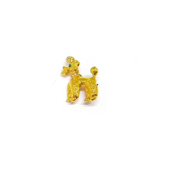 Broche Caniche N° 1 doré Poodle Concours Prix Canin - Bijoux pur Vintage