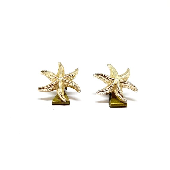 Starfish clip on earrings deals