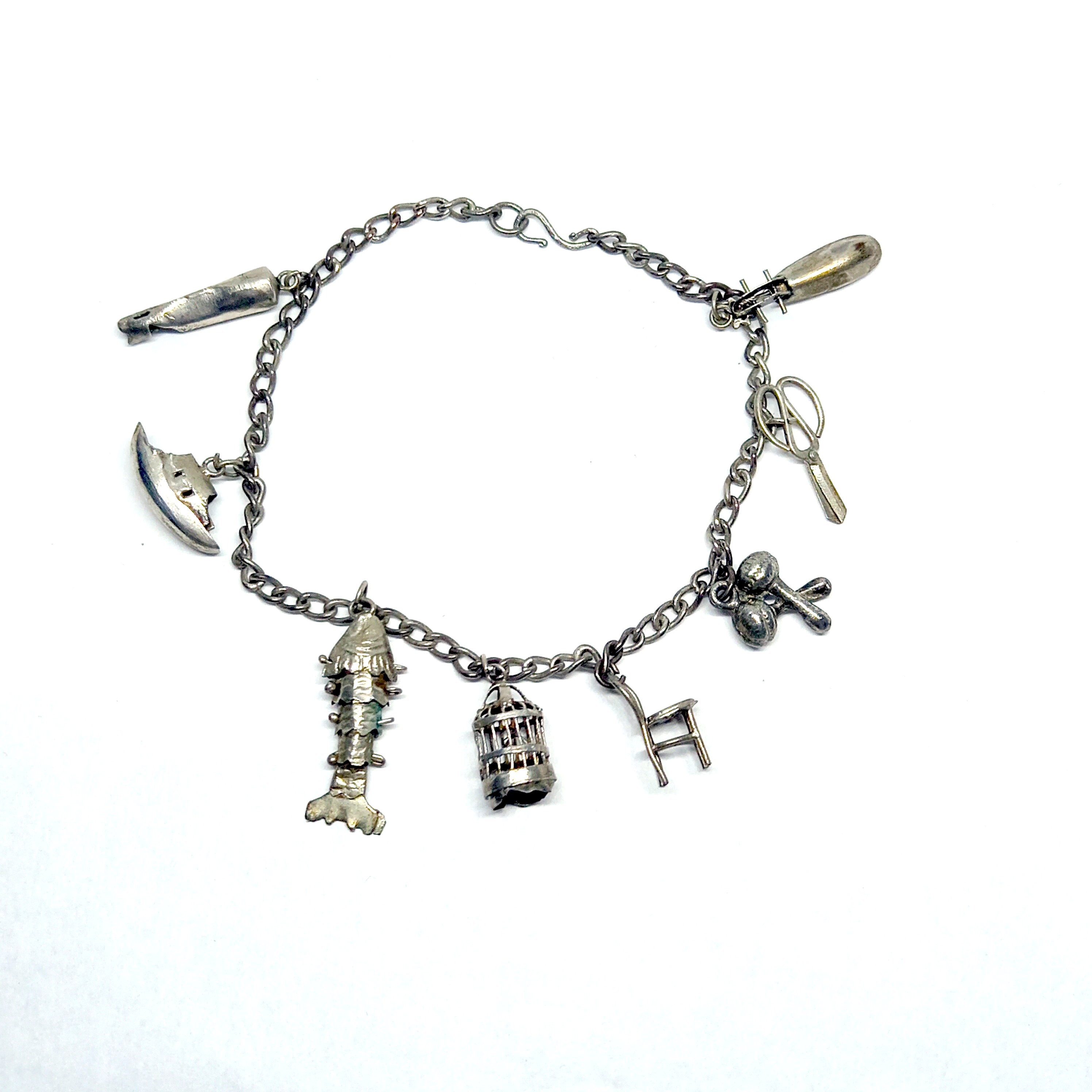 5pc, Silver Necklace Clasps, Hook Clasps, Bracelet Findings