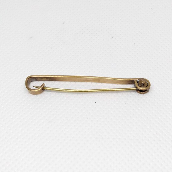 Antique Rolled Gold Bar Pin Gold Brooch Plain Classic… Gem