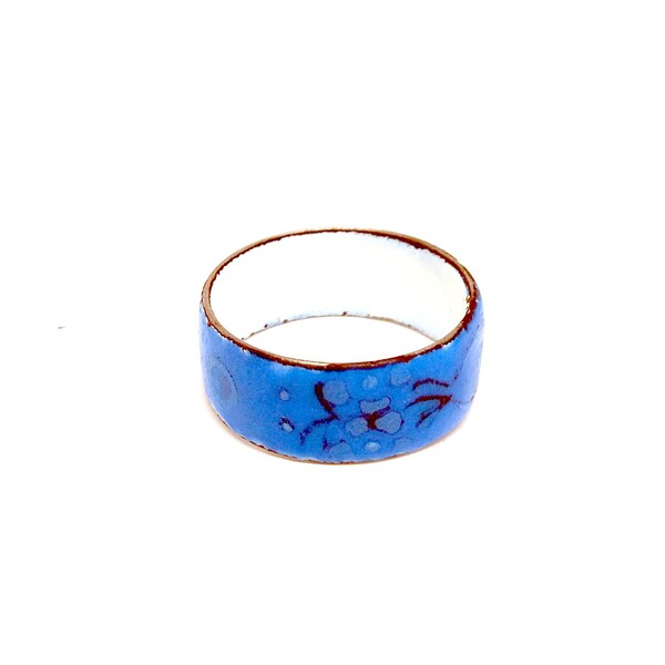 Enamel Ring Etsy