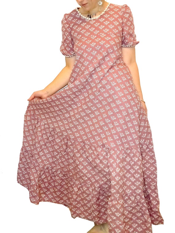 1970s Laura Ashley Dress Vintage Maxi Dress 70s Cloth… - Gem