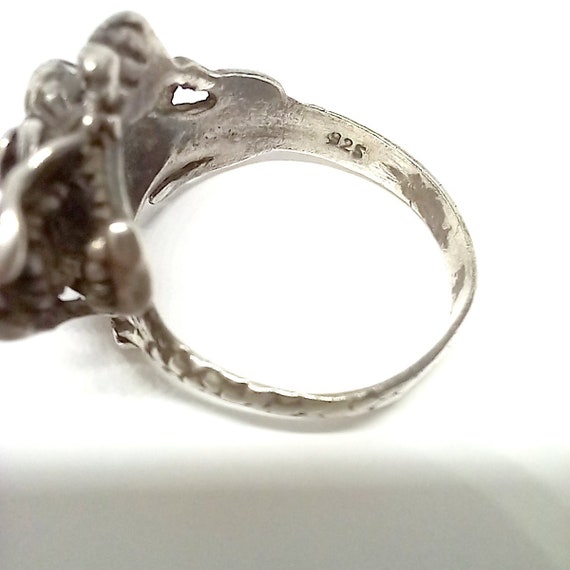 Solid Silver Dragon Ring Chinese Dragon Sterling … - image 9