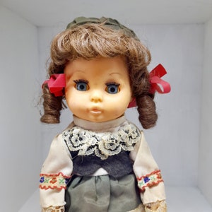 Creepy Vintage Doll Revolving Musical Doll Music Box Rotating Doll Secret Money Box