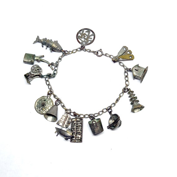 Pagoda charm bracelet sale