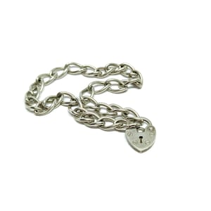 Armband Kette 925 Sterling Silber Kette 925 Panzerkette Vintage 1960er 70er Jahre Panzerverschluss Vintage