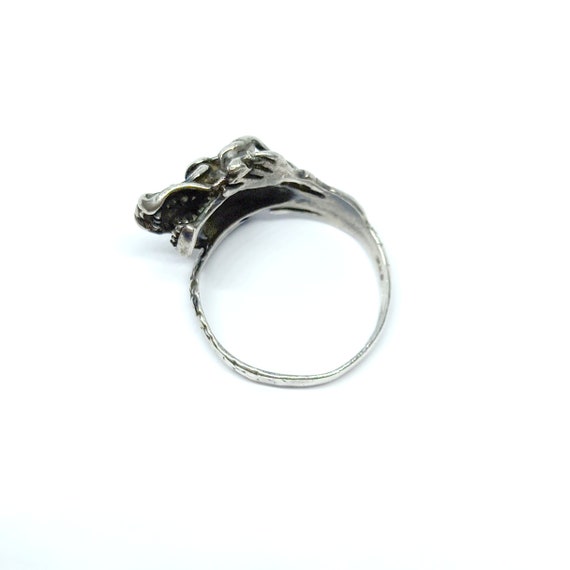 Solid Silver Dragon Ring Chinese Dragon Sterling … - image 7