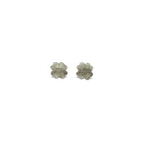 Sterling Silver Flower Earrings Etched Silver Studs 1960s 70s Earrings 925 Solid Silver Vintage Floral